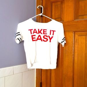 A funny yet simple crop top